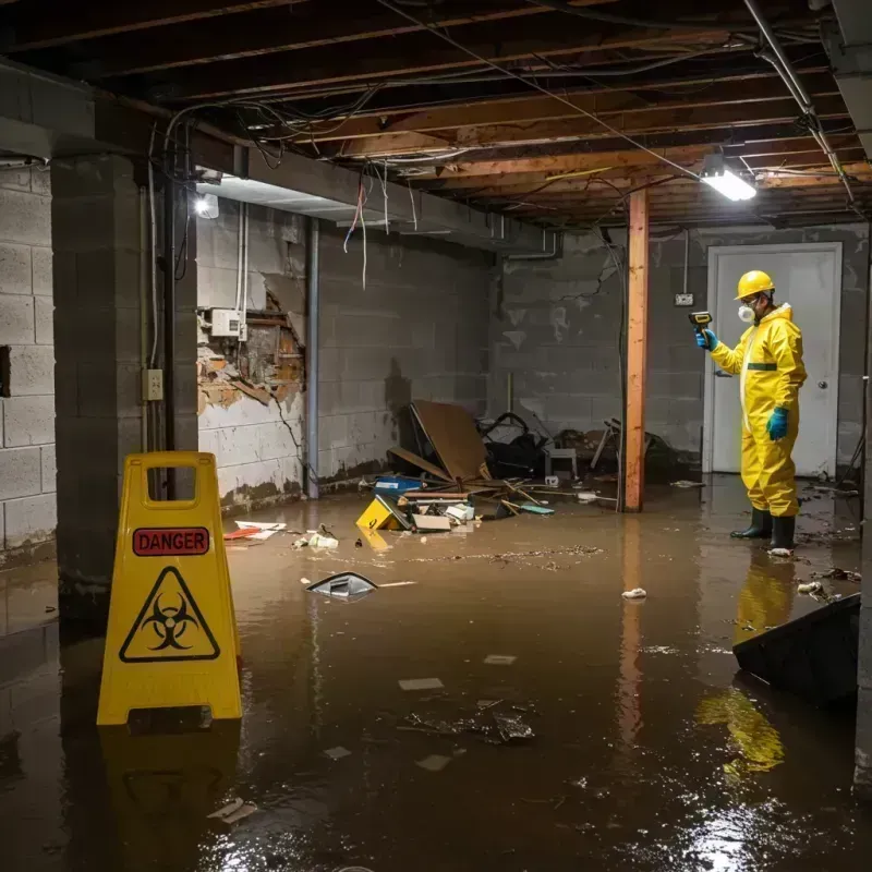 Flooded Basement Electrical Hazard in Wilmington Manor, DE Property